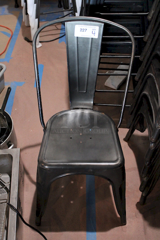 FDW Restaurant Dining Chairs, Indoor/Outdoor, Metal, 18 Inch Seat Height. 4x Your Bid - Image 1 of 6