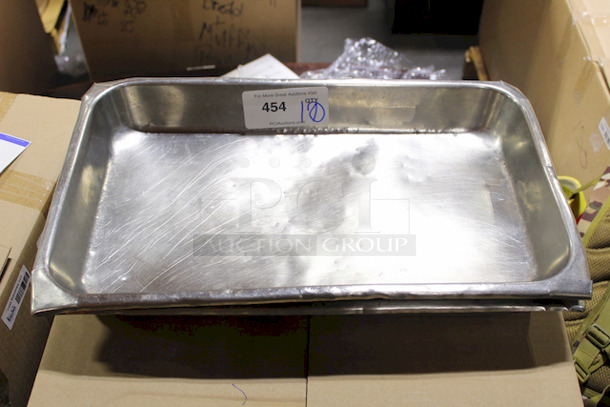 SWEET! 2-1/2" Deep Full Size Hotel Pans, Stainless Steel. 20-3/4x12-3/4x2-1/2 10x Your Bid - Image 1 of 1