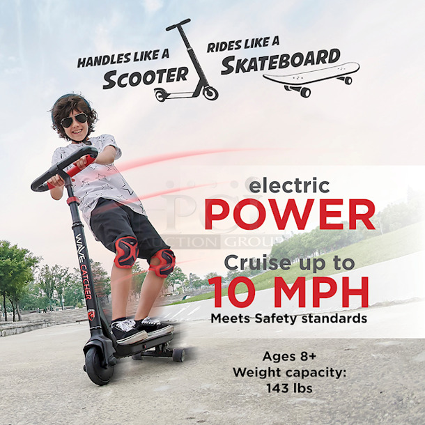 Rollplay 24-Volt Wave Catcher Electric Scooter for Kids, Lithium Battery, 10 MPH. 13.60 x 33.50 x 34.60 