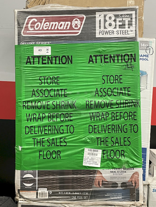 DOUBLE DOWN!! [2] Coleman Power Steel 18ft x 48in Round Above Ground Pool Sets. Each Kit Contains: 1 pool, 1 filter pump (compatible with Type III cartridge), 1 ladder, 1 pool cover. 2x Your Bid