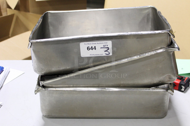 Vollrath Full Size Pans, 6" Deep, Stainless Steel. 3x Your Bid - Image 1 of 2