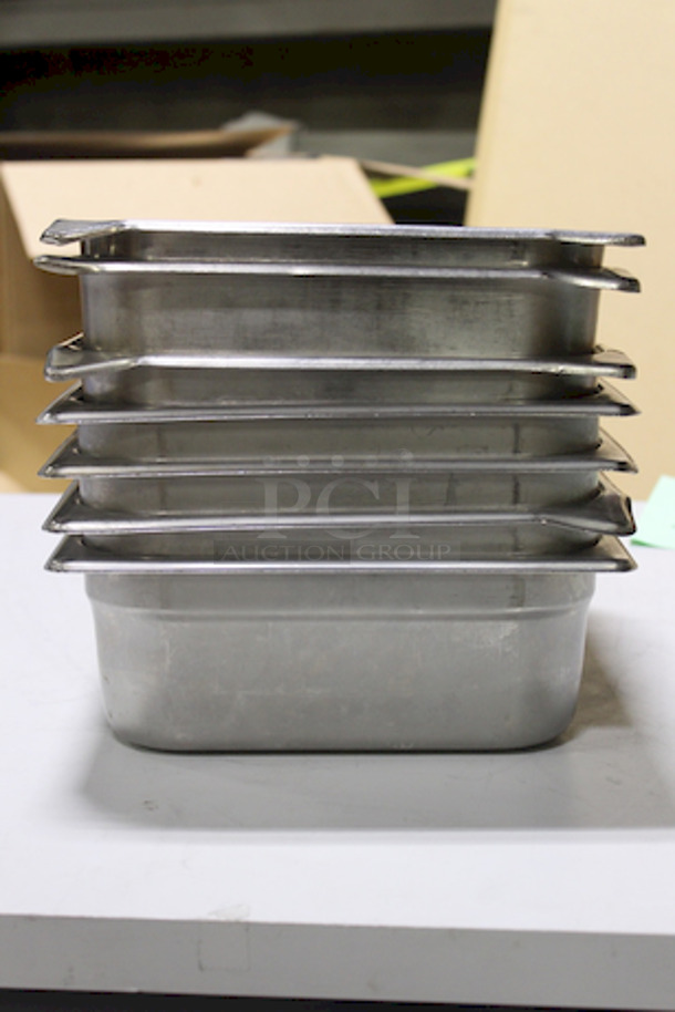 SWEET STACK! 1/2 Size Hotel Pans, 4" Deep, Stainless Steel. 7x Your Bid - Image 2 of 4