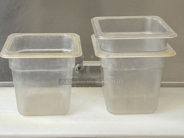 SWEET! Cambro Polycarbonate 1/6 Pans, 6" Deep. 3x Your Bid - Image 2 of 2