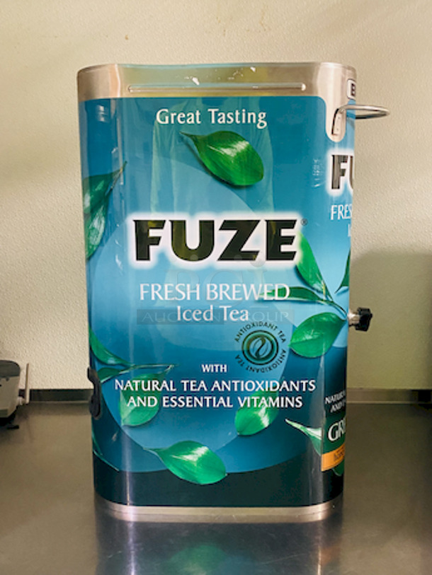 SWEET! Fuze 3-1/2 Gallon Tea Dispenser. 

Missing Lid and spouts. 

2x Your bid.  - Image 9 of 10
