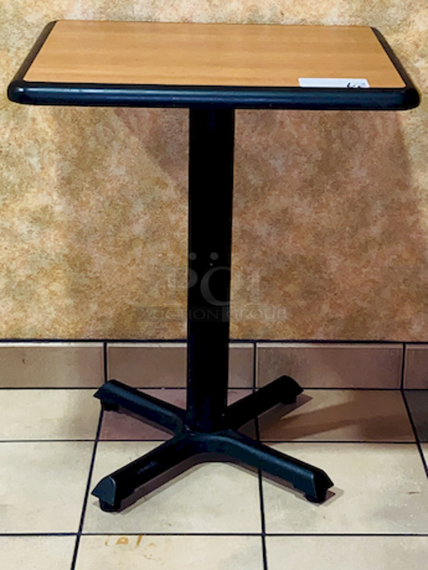 NICE! Plymold 2 Seater, 24x20-1/2 Dura-Edge Wood Laminate Table with Base.

24x20-1/2x30 - Image 3 of 4