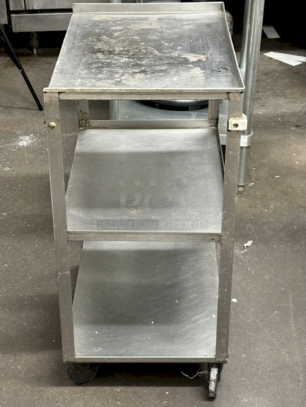 Mobile Equipment Stand With Under-Shelves On Commercial Casters.   - Image 6 of 6