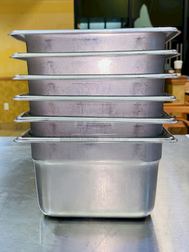 BEAUTIFUL! Set of (10) 1/6 Pans x 6" Deep.
7x6x6
6x Your Bid - Image 3 of 5