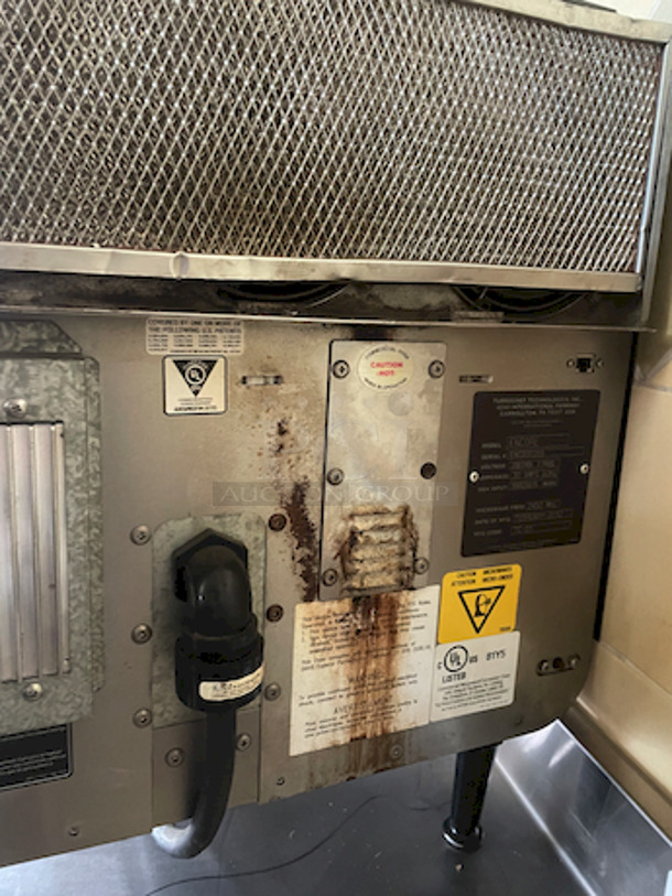 OUTSTANDING!! Turbo Chef Encore Rapid Cook Oven, 21.4" Wide  208v, 30.0 amps, 1-phase  22x33x23  Cord & Plug: 6 ft. Tested. In Working Order. Condition: 9/10 - Image 2 of 2