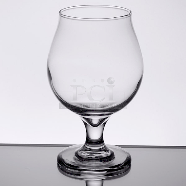HUGE HULL! UNOPENED Cases of Libbey 3808 16 oz. Branded Belgian Beer / Tulip Glass - 12/Case. Glasses will include "Rants & Raves" Logo. 7x Your Bid - Image 1 of 1