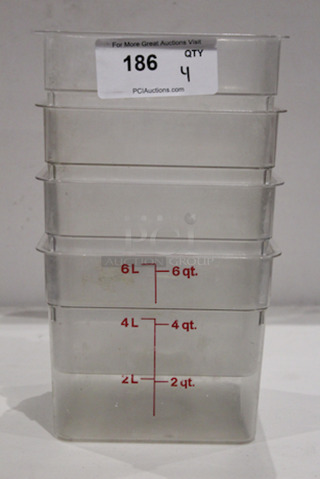 Cambro Camware 45SFCW 4qt Food Storage Container.
7-1/4x7-1/4x7-1/4
4x Your Bid
