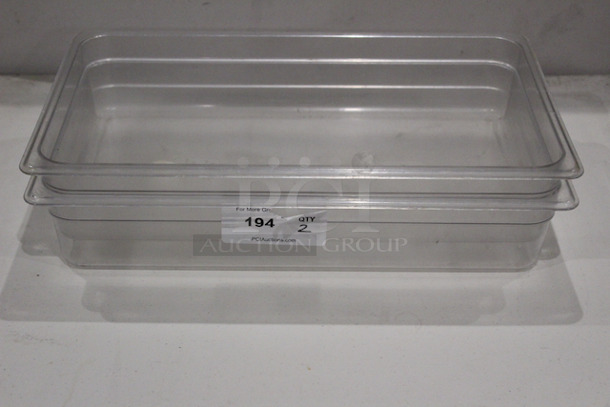 Cambro 14CW Camwear Pans, Full Size, 4" Deep. 
12-3/4x20-7/8x4
2x Your Bid
 - Image 2 of 6