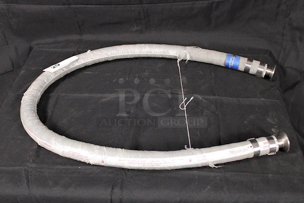 NEW-NEVER USED Nova Flex 6506 CONNOISSEURS FOOD & BEVERAGE CRUSH RESISTANT - SUCTION & DISCHARGE Hose With 1-1/2 Ferule Fittings On Both Ends - Image 1 of 3