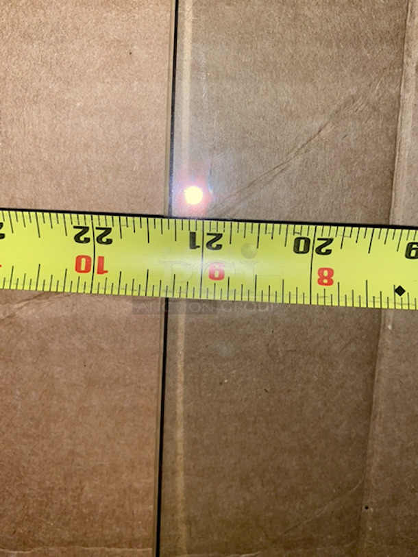 (2) 3/8" Thick Glass Doors With Hinges and Hardware For Mounting. 21-3/8x3/8x45 2x Your Bid - Image 3 of 5