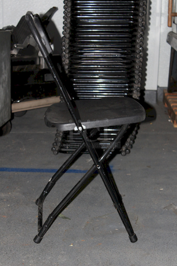 SWEET! Stackable Commercial Folding Chairs. 17-1/2x19-1/2x32
5x Your Bid

This lot only includes 5 chairs. The stack is for illustration purposes only.  - Image 2 of 5