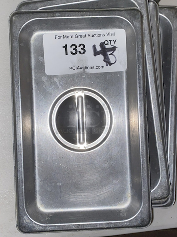 SWEET! Solid 1/3 Pan Lids. 4x Your Bid - Image 2 of 2