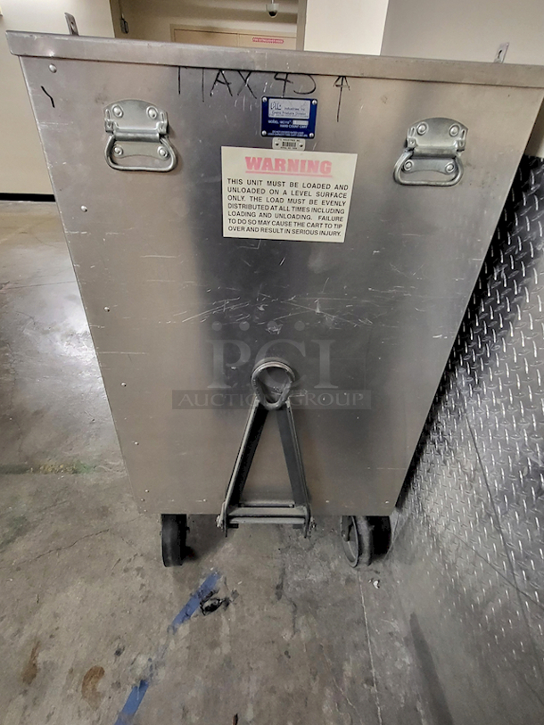 HEAVY DUTY! Steel Cart On Commercial Casters. The Top Comes Off and So Does One side, 2 Options For Toeing. Fits 218 Steel Bill Collectors. (Bill Collectors Not Included) - Image 3 of 8