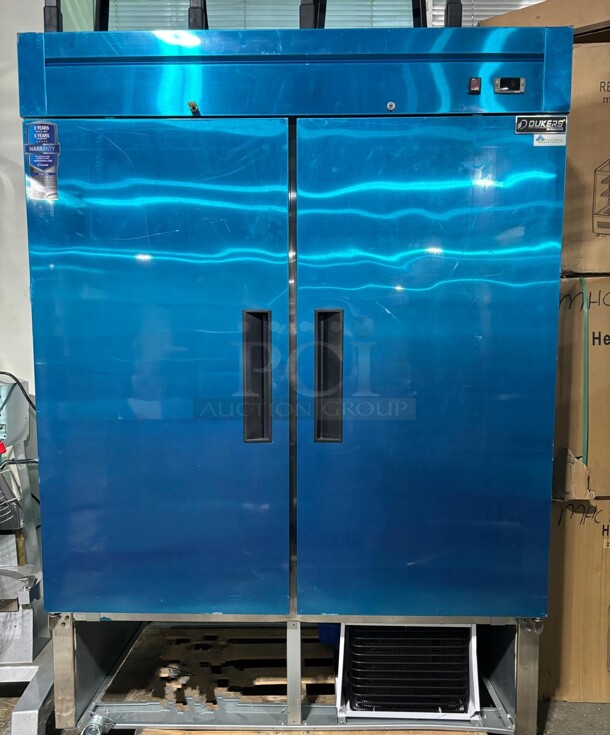 BRAND NEW DUKERS SCRATCH N DENT REFRIGERATOR IN STAINLESS STEEL  - Image 1 of 2