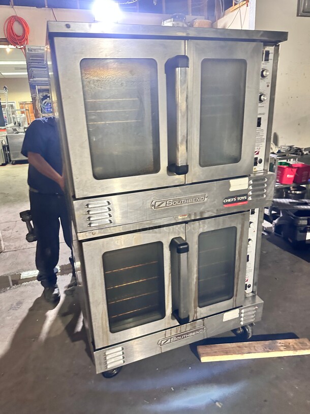 Late Model Southbend K-12 Platinum Standard Depth Double Deck Gas Convection Oven Tested and Working - Image 3 of 11