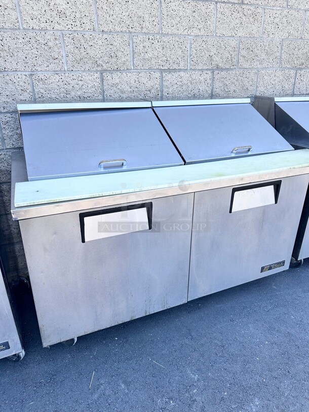 Late Model True TSSU-60 60 inch Mega Top Sandwich/Salad Prep Table w/ Refrigerated Base,115 Volt Working - Image 1 of 7