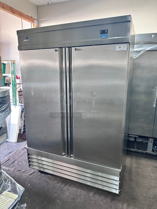 Ascend JFD-48F 48 Cu.Ft Commercial Freezer Reach-In w/ 2 Stainless Doors 115 Volt  - Image 2 of 9