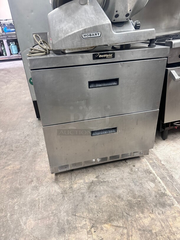 Delfield 27"W Undercounter Freezer w/ (1) Section & (2) Drawers, 115v Tested and Working - Image 1 of 4