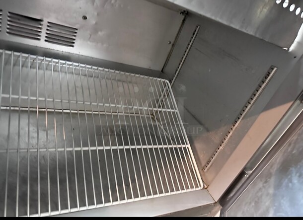 Certified Working Beverage-Air SPE60HC-24M 60 inch 2 Door Mega Top Refrigerated Sandwich Prep Table 115 Volt - Image 8 of 8