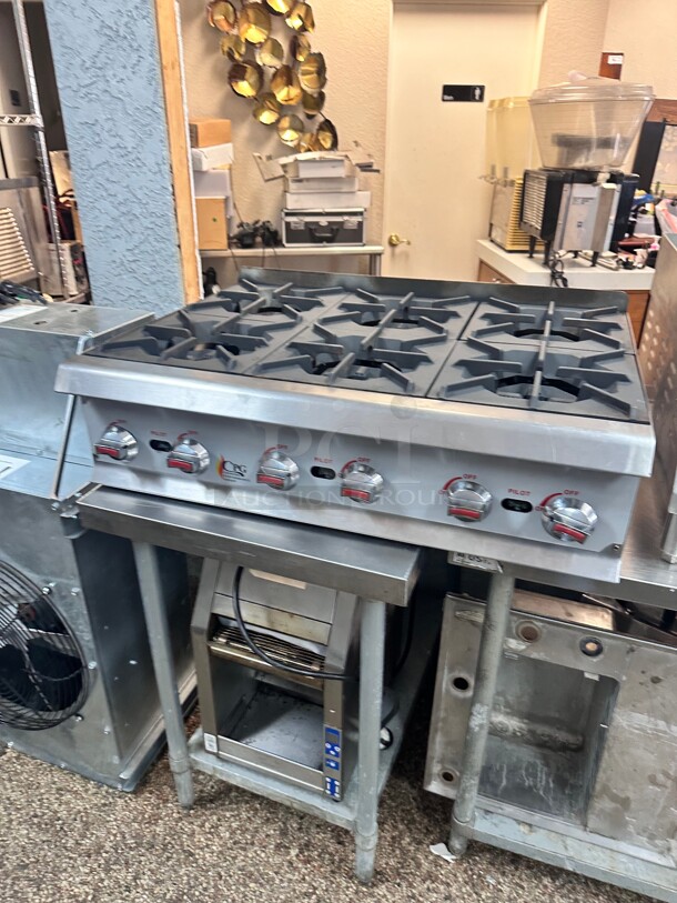 Like New CPG R-CPG-36-NL 6 Burner Gas Countertop Range / Hot Plate - 132,000 BTU Working - Image 2 of 6