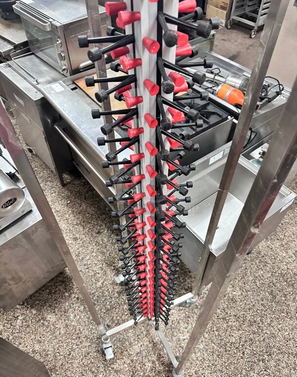 Plate Mate PM84-120 Mobile Plate Rack Holds 84 Plates  - Image 6 of 8