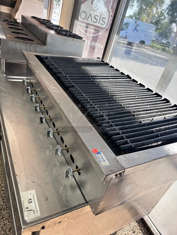 Certified Working American Range ADJ-48 48 inch Countertop Adjustable Radiant Top Gas Charbroiler NSF - Image 3 of 9