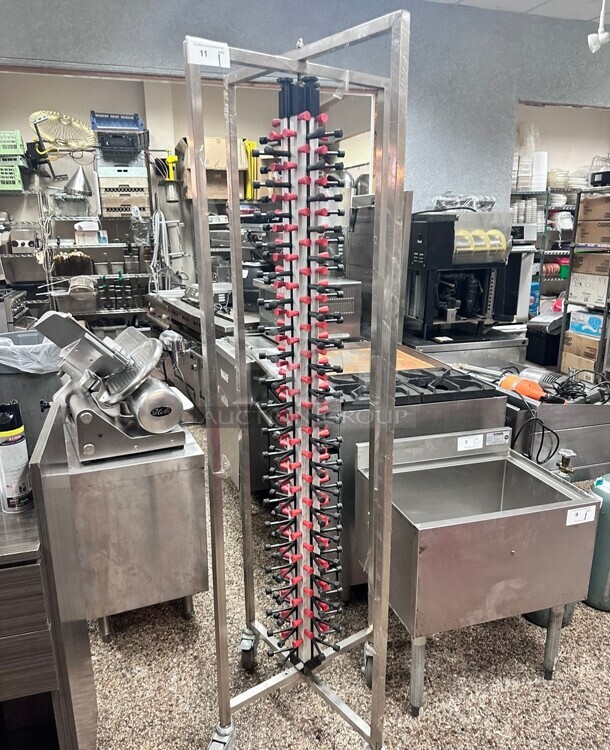 New Plate Mate PM84-120 Mobile Plate Rack Holds 84 Plates 73 1/2H On Casters - Image 1 of 8
