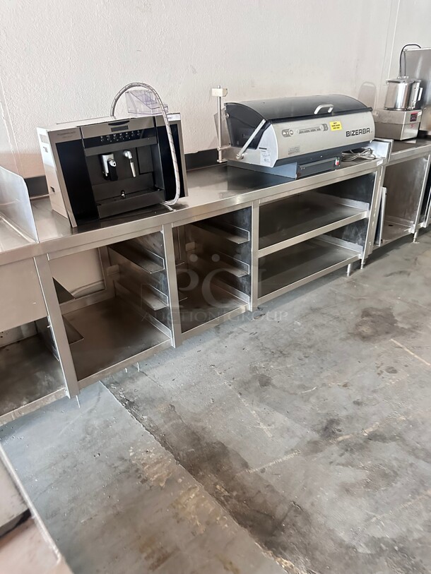 Commercial Stainless Steel Table with  Sink 
114x30x28 - Image 6 of 6