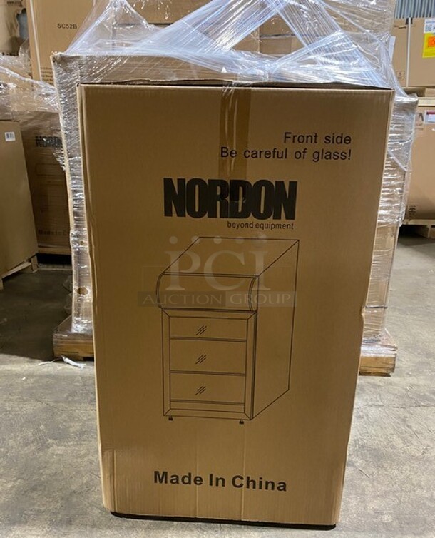 Brand New In Box! Nordon Countertop Glass Door Merchandiser! MODEL SC52B SN: 05223071180100078 120V 