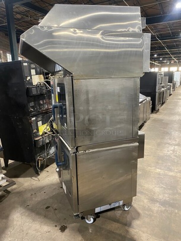 SWEET! LATE MODEL! 2016! Rational Electric Powered White Efficiency Self Cooking Center Double Deck Combi Convection Oven! With Rational Ventless Exhaust System! With View Through Doors! All Stainless Steel! 2x Your Bid Makes One Unit! Model: SCCWE61 SN: E61SH16052516723, SN: E61SH16032505346 208V 60HZ 3 Phase! Working When Removed!  - Image 4 of 11
