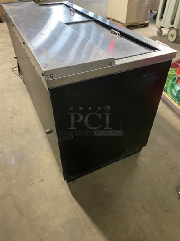Continental Commercial Under The Counter Beer Bottle Cooler! With 2 Stainless Steel Sliding Top Doors! Model: CBC64 SN: 14566957 115V 60HZ 1 Phase - Image 4 of 7
