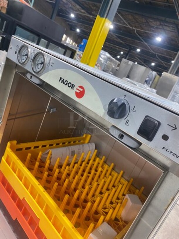 SCRATCH-N-DENT! LATE MODEL! Fagor Commercial Undercounter Dishwasher! All Stainless Steel! Model: FI72W SN: 1102000163 208/220/240V 60HZ 3 Phase - Image 7 of 10