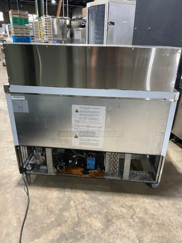 LATE MODEL! 2019 Commercial Refrigerated Sandwich Prep Table! With 2 Door Underneath Storage Space! Poly Coated Racks! All Stainless Steel! On Casters! Model: 48SPM 115V SN: 1119NARE0441 115V - Image 3 of 10
