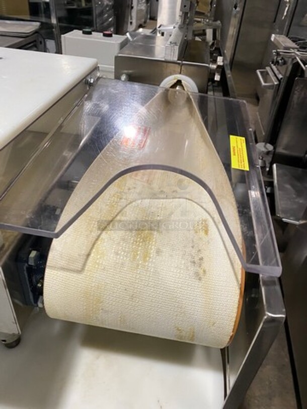 AMAZING! LATE MODEL! 2019 Excalibur Commercial Floor Style Bagel Divider/ Former! Stainless Steel! On Casters! WORKING WHEN REMOVED! Model: EXF300S SN: 190819Z 208/220V 60HZ 3 Phase - Image 7 of 12