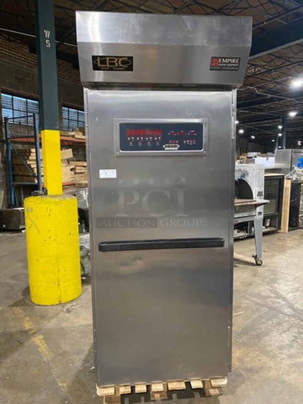 NICE! LBC Commercial Electric Powered Single Door Roll In Rack Proofer/ Warmer Holder/ Hot Food Storage! Solid Stainless Steel! Model: LRP1 SN: S55975 208/240V 60HZ 1/3 Phase