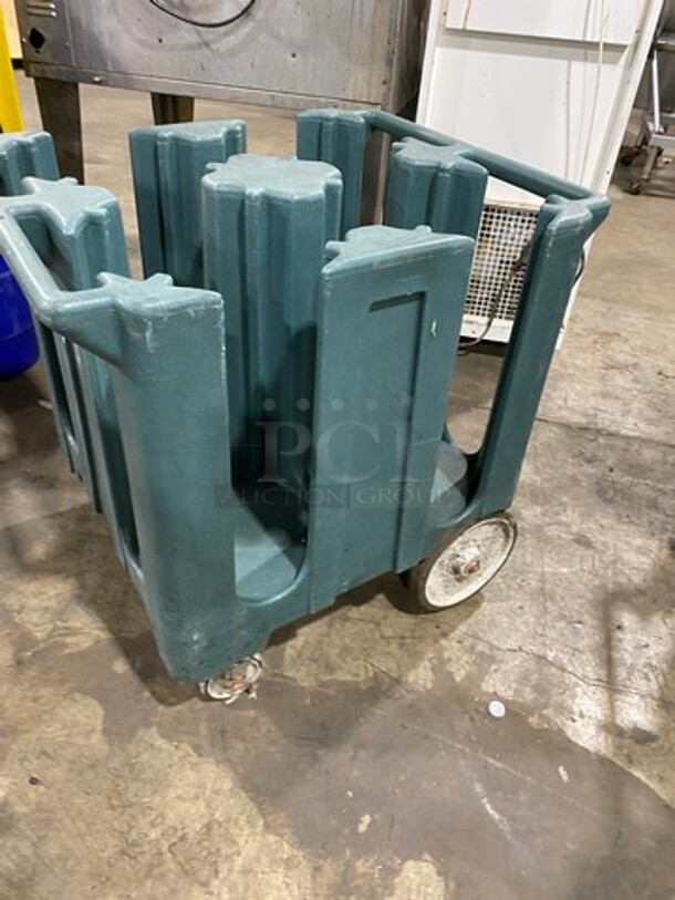 Cambro Poly Dish Transport Cart! On Casters! - Image 2 of 7