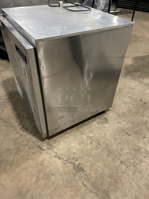 Delfield Commercial Single Door Lowboy/Worktop Cooler! With Rack! All Stainless Steel! Model: 406CADHLDD1 SN: 0808152000285 115V 60HZ 1 Phase - Image 3 of 8