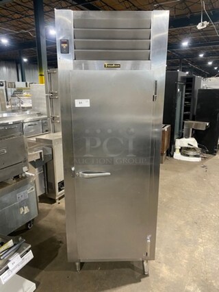 Traulsen Commercial Single Door Reach In Refrigerator! Solid Stainless Steel! On Legs! Model: RHT132WUTFHS SN: T92494D05 115V 60HZ 1 Phase