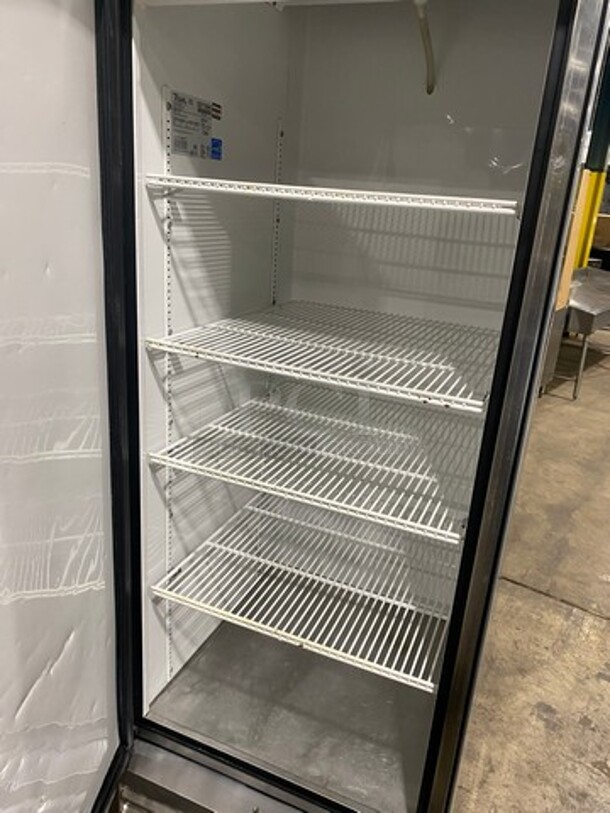 GREAT! True Commercial Single Door Reach In Refrigerator! With Poly Coated Racks! All Stainless Steel! On Casters! Model: T23 SN:5371594 115V 1PH - Image 5 of 9