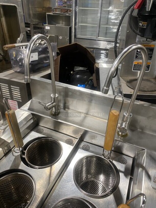 GREAT! Commercial Electric Powered Pasta Cooker! With Metal Baskets! Stainless Steel! On Legs! - Image 8 of 12