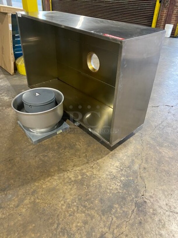 GOOD CONDITION! Captive Aire Commercial 6Ft Exhaust Hood! With Captive Aire Exhaust Fan! All Stainless Steel! Model: 4224VHB, Model: DU12HFA - Image 2 of 11
