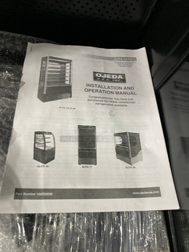 NICE! NEW! SCRATCH-N-DENT! Ojeda Commercial Refrigerated Open Grab-N-Go Case Merchandiser! With View Through Sides! Model: ALPA120H SN: 002261930621A 120V 60HZ 1 Phase - Image 6 of 12