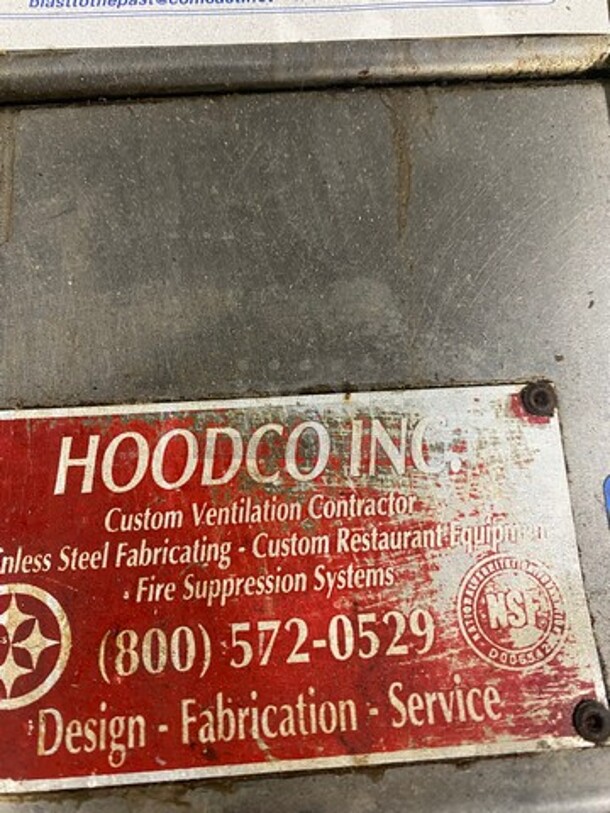Hoodco Commercial Hood System! Solid Stainless Steel! - Image 5 of 9