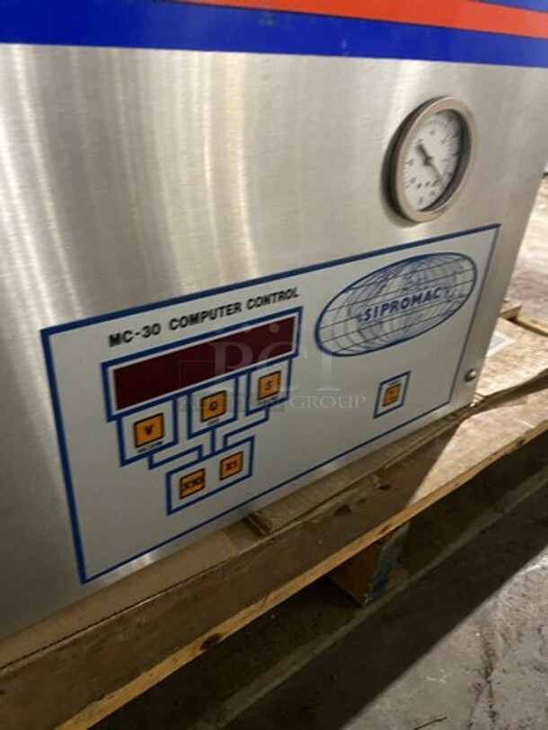 Sipromac Commercial Countertop Vacuum Sealer! Stainless Steel Body! Model: 350 SN: 00846 110V 60HZ 1 Phase - Image 6 of 8