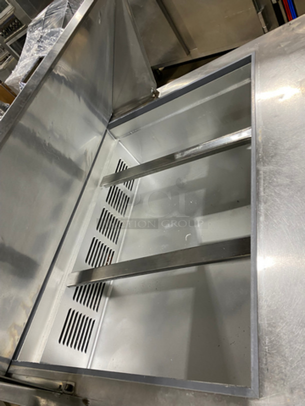 Leader Commercial Refrigerated Sandwich Prep Table! With 2 Door Underneath Storage Space! All Stainless Steel! On Casters! Model: ESLM36S/C SN: NM12S2712 115V 60HZ 1 Phase - Image 7 of 9