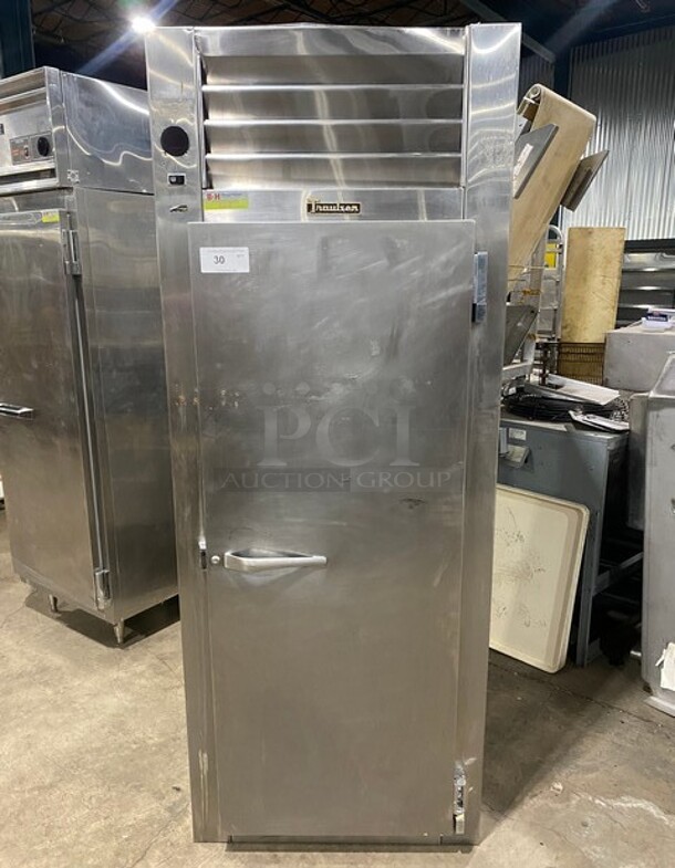 Traulsen Commercial Single Door Reach In Cooler! All Stainless Steel! On Legs! MODEL RHT132WREFHS SN: T239710I98 115V 1PH