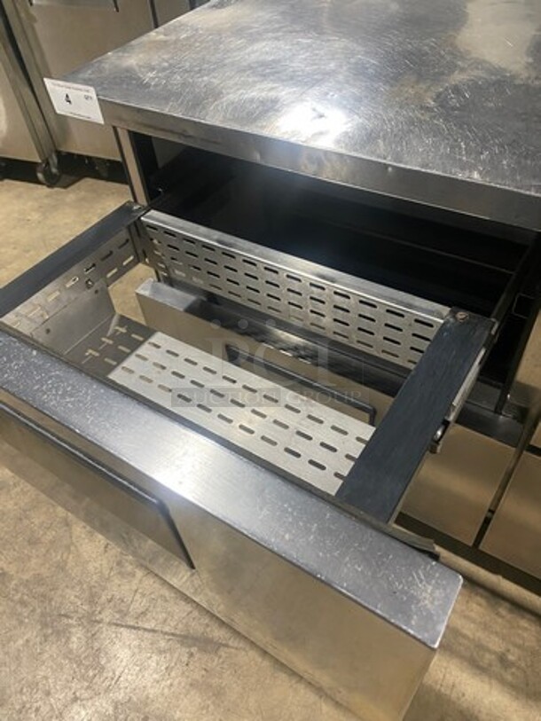True Commercial Refrigerated 4 Drawer Lowboy Worktop Cooler! All Stainless Steel! On Casters! Model: TUC60D4 SN: 13167501 115V 60HZ 1 Phase - Image 5 of 9